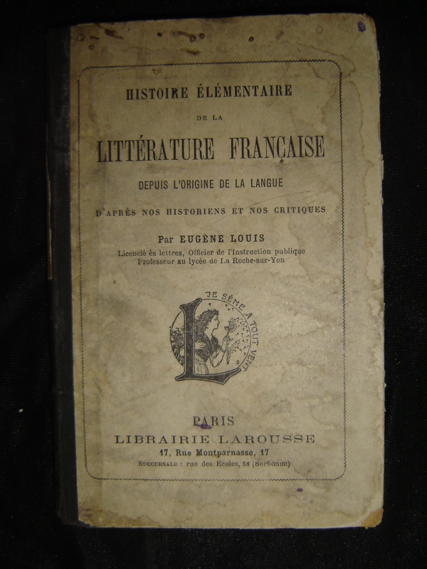 Ֆրանսիական գրականության պատմությունը լեզվի ծագումից  ի վեր 