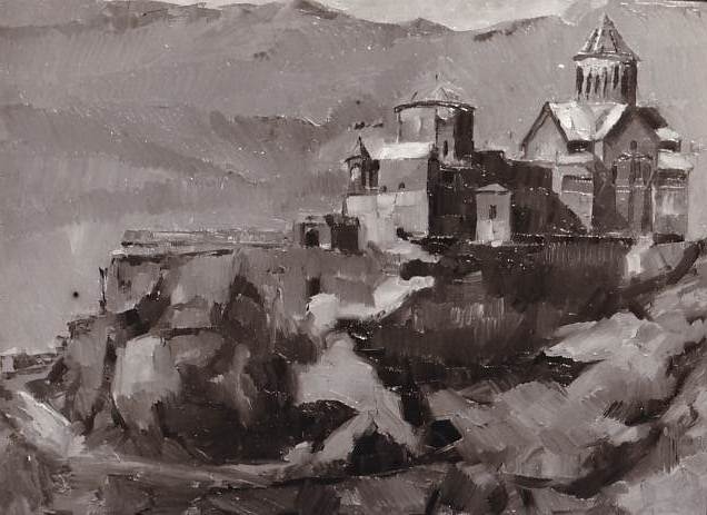 Գեորգի Թովմասյանի «Հառիճի վանքը» գեղ. գործի լուսանկարը
