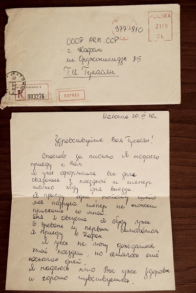 Լեհաստանից նամակ՝ վետերան Հայկ Ղուկասյանին