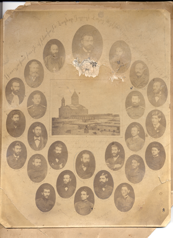 Ալեքսանդրապոլի վիճակային հոգևոր դպրոցի 1884-1885թթ. հայոց ուսուցչական խումբը     