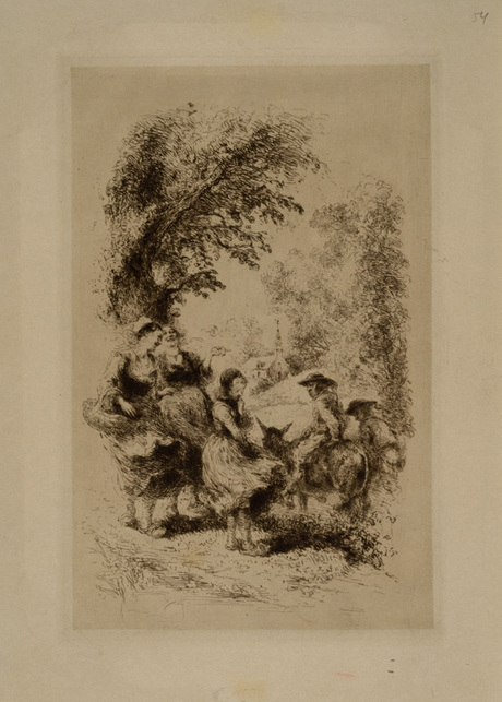 Լաֆոնտենի "Ջրաղացպանը, իր որդին և ավանակը" առակի նկարազարդում (էջ 54)