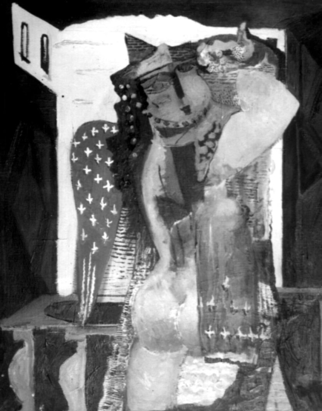 Ե. Քոչարի «Պտուղներով հուրին» գեղանկար աշխատանքը, Փարիզ, 1930-ականներ