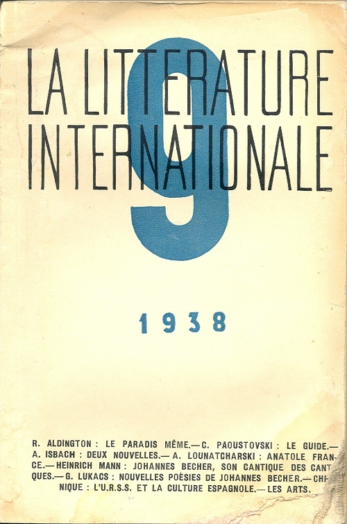 LA LITTERATURE  INTERNATIONALE  N° 9