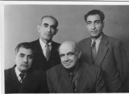 ձախից աջ՝ Սողոմոն Տարոնցի, Արարատ Բարսեղյան, Ցոլակ Ամերիկյան, Արտավազդ Փաշայան