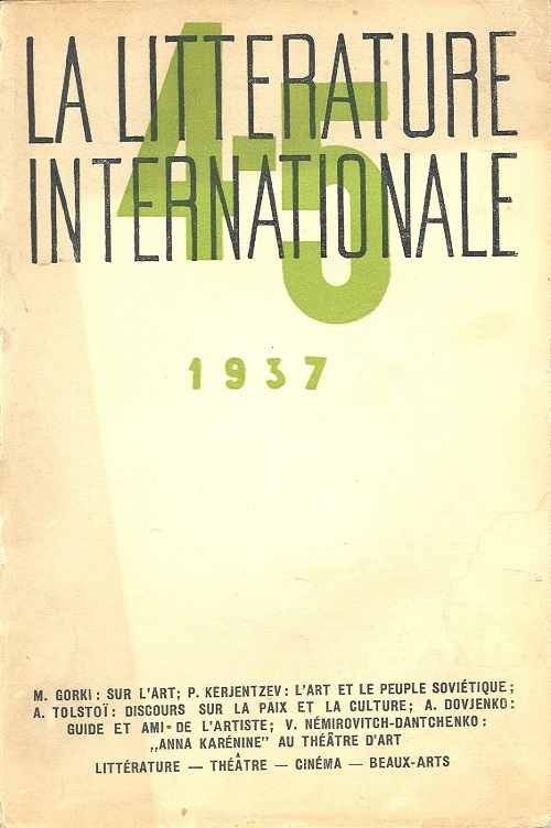 LA LITTERATURE  INTERNATIONALE  N° 4-5