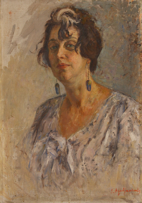 Դերասանուհի Ե. Վ. Բարոնկինայի դիմանկարը