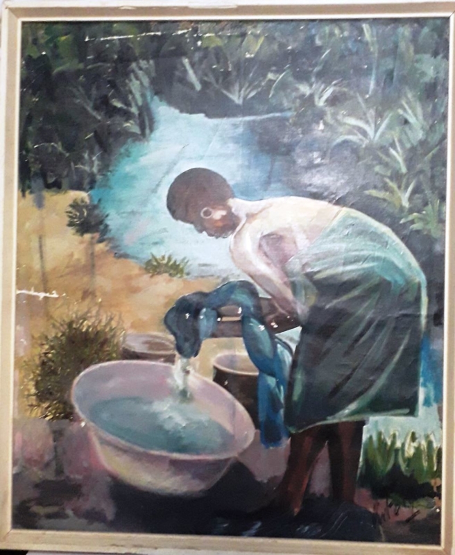 Գեղանկար «Կինը գետափին»