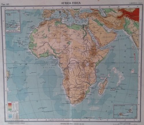 Հարավարևելյան Եվրոպայի և Աֆրիկայի քարտեզ  