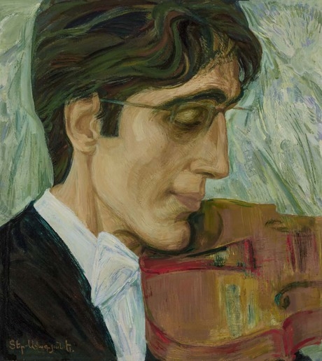 ՀԽՍՀ ժող. արտիստ ջութակահար Ռ. Ահարոնյանի դիմանկարը