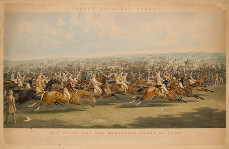 Ձիարշավի սկիզբը (The start for the Memorable Derby of 1844)