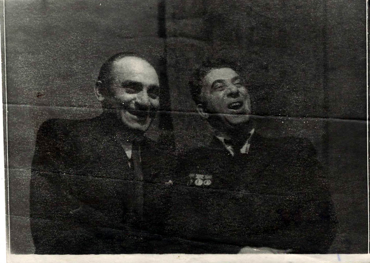 Լուսանկար. Ա. Խաչատրյանը կոմպոզիտոր Ա. Սաթյանի հետ 