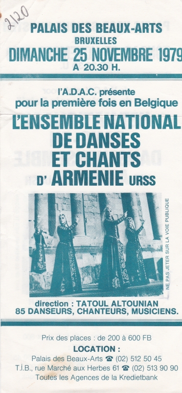 L’Ensemble national de danses et chants d’Armenie