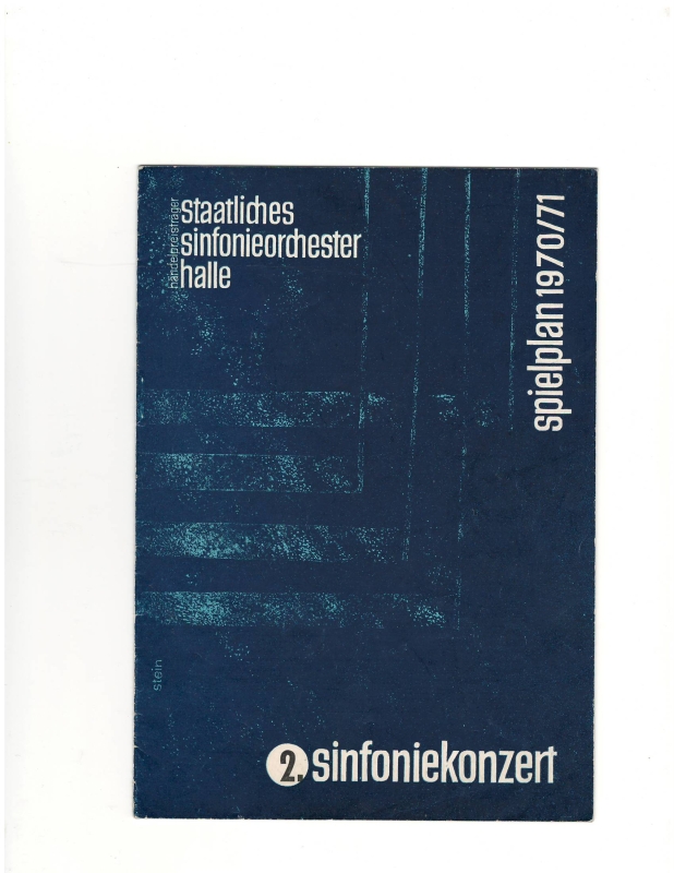 Ծրագիր՝ Արամ խաչատրյանի հեղինակային սիմֆոնիկ համերգների Գերմանիայի պետական սիմֆոնիկ նվագախմբի դահլիճում