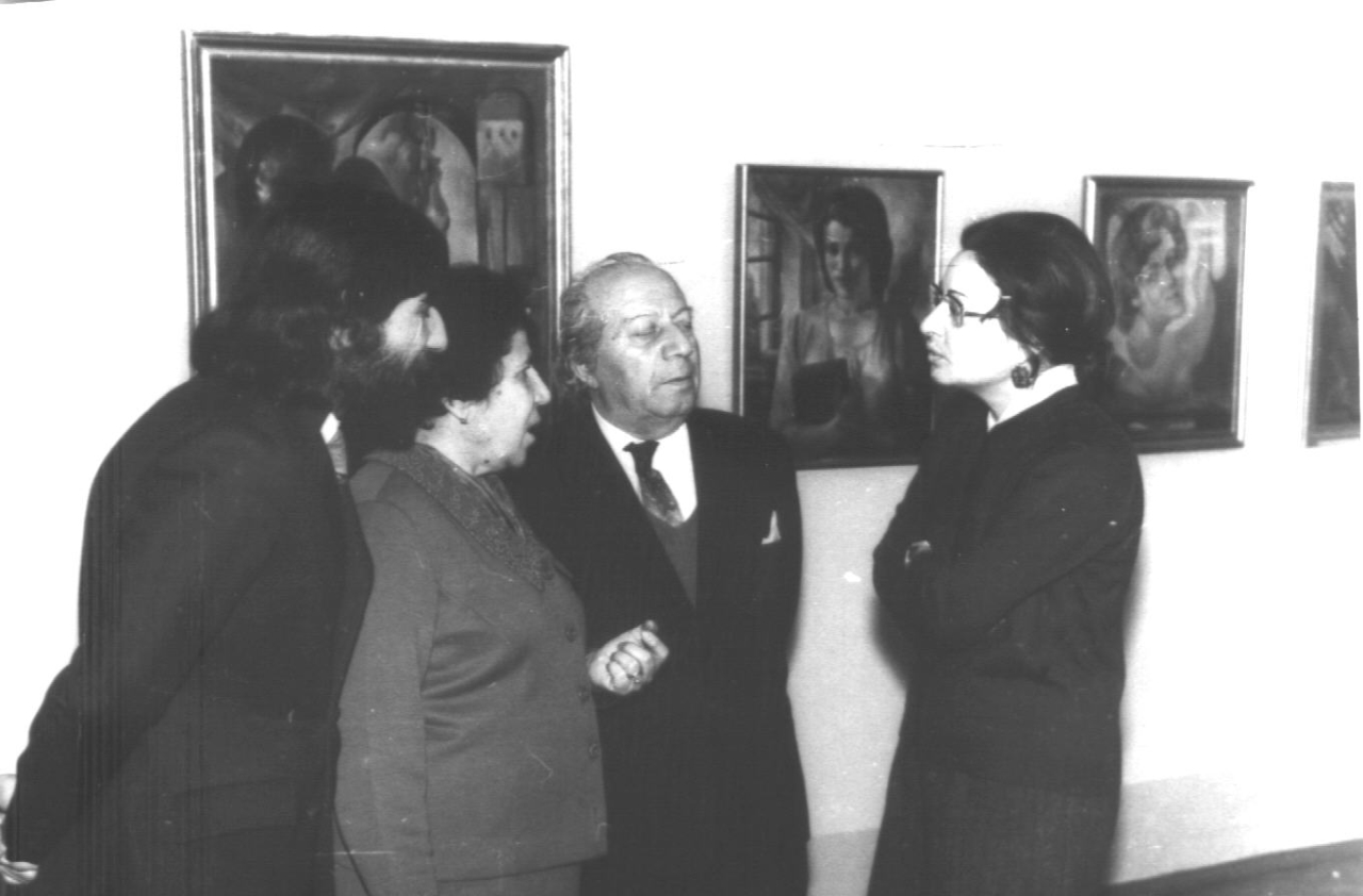 Երվանդ Քոչարը, Մանիկ Մկրտչյանը, Ռուդոլֆ Խաչատրյանը և Սոֆյա Երլաշովան, 1974, Մոսկվա