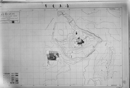 Սևապակի՝ միջնաբերդի և կաթողիկոսական թաղամասի հատակագծի գծապատկերով