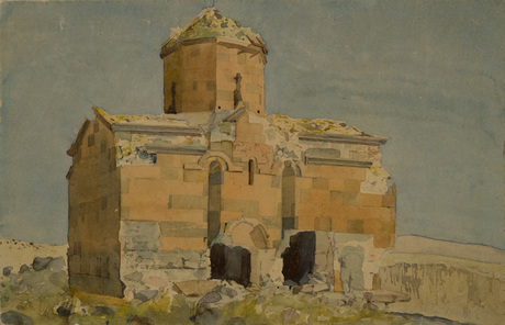 Տայլարի ավերակ եկեղեցին (Ախուրյանի ափին)