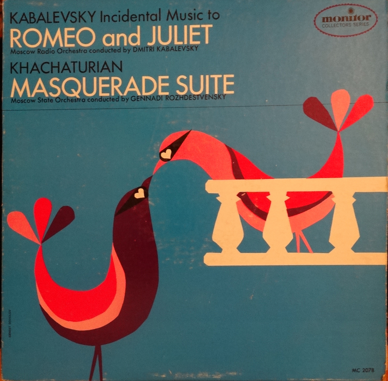 Ձայնապնակ. Ա. Խաչատրյանի Սյուիտը Լերմոնտովի «Դիմակահանդես» դրամայի համար գրված երաժշտությունից և Դմ.Կաբալևսկու «Ռոմեո և Ջուլիետ» դրամայի համար գրված երաժշտությունը