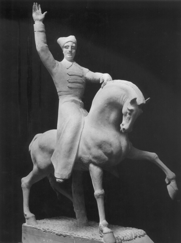 Ե. Քոչարի «Գայի» արձանի մոդելը, 1960-70-ականներ, Երևան 