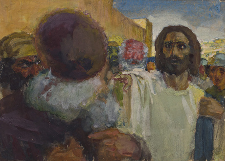 Քրիստոսը և փարիսեցիները (նկարի էսքիզ)