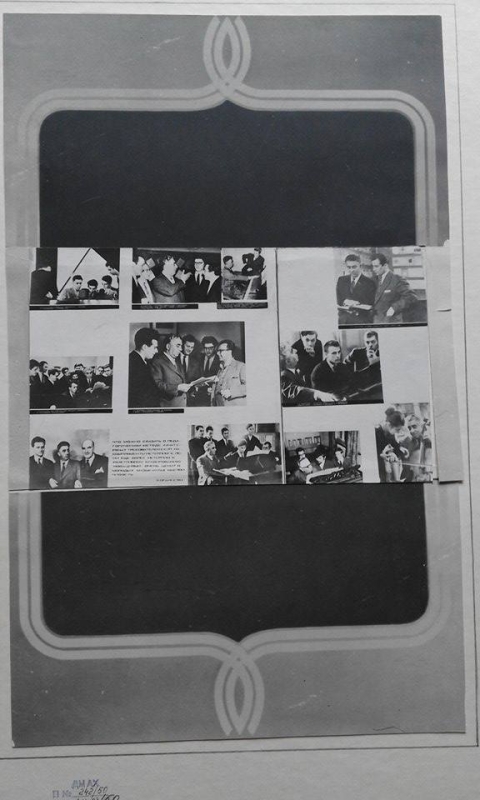 Ալբոմ՝ լուսանկարների ՝ Ա.Խաչատրյանի ծննդյան 70-ամյակին նվիրված Մոսկվայի  կոնսերվատորիայի Մեծ դահլիճում կազմակերպված ֆոտոցուցահանդեսից . 39-րդ էջը