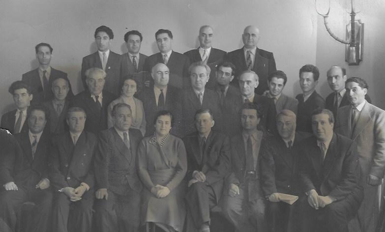 Գայանե Չեբոտարյանը և Դմիտրի Շոստակովիչը հայ կոմպոչիտորների հետ