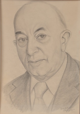 Թավջութակահար Գուրգեն Ադամյանի դիմանկարը