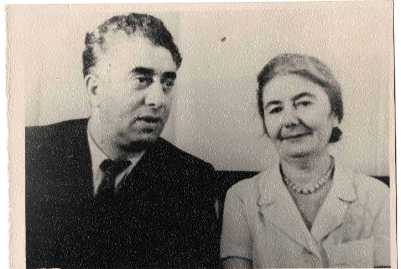 Լուսանկար. Ա. Խաչատրյանը Ն. Մերիշնիկովայի հետ