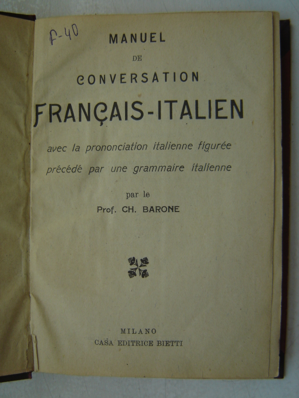 Ֆրանս - իտալերեն զրուցարան