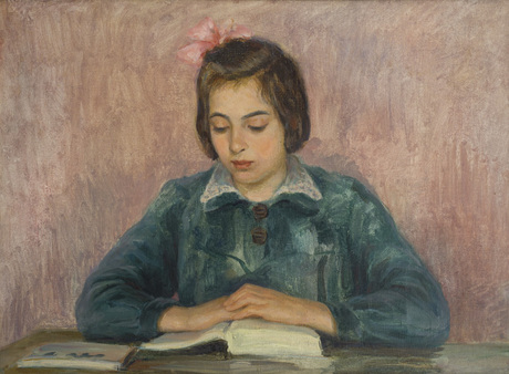 Աղջիկն ընթերցելիս