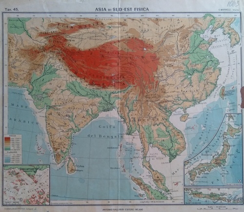 Ասիայի ֆիզիկական և քաղաքական քարտեզներ   