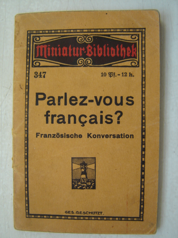 Խոսու՞մ  եք  ֆրանսերեն  /ֆրանսերեն- գերմաներեն զրուցարան/
