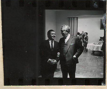 Նեգատիվ՝ լուսանկարի. Ա. Խաչատրյանը  ՄԱԿ-ին առընթեր սովետական ներկայացուցչությունում իր պատվին կազմակերպված ընդունելության ժամանակ 