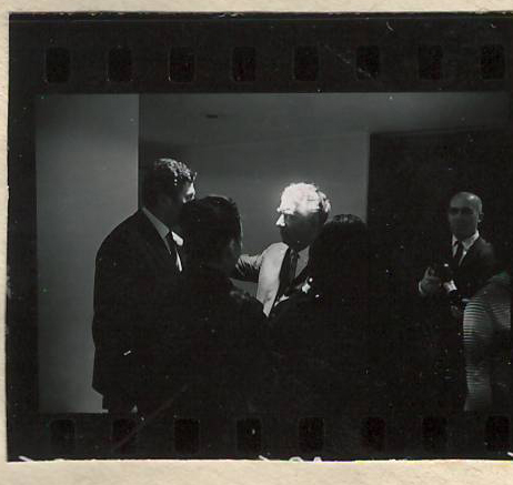 Նեգատիվ՝ լուսանկարի. Ա. Խաչատրյանը ՄԱԿ-ին  առընթեր սովետական ներկայացուցչությունում  ընդունելության ժամանակ